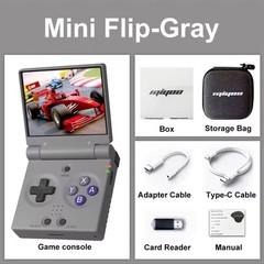 New Miyoo Mini Flip Gray 64GB handheld – In Hand – U.S. Seller –