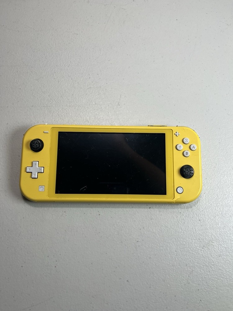 Nintendo Switch Lite Yellow Handheld Console (FOR PARTS/NOT WORKING) Blue Screen
