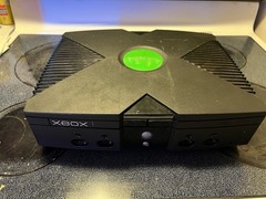 Microsoft Xbox Original Home Console Black/Green Logo w/ Controller