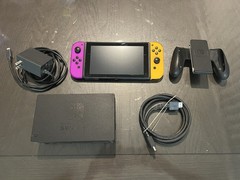 Nintendo Switch 32GB Console w/ Dock, HDMI, AC Adapter, Purple/Yellow Joy-Con