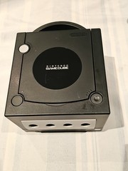 Nintendo GameCube Black Console NTSC-U/C with Controller, cables DOL-101(USA).,