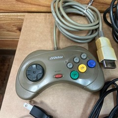 Sega Saturn HST-3200 Gray Console 2Controllers 8games tested working s2082M