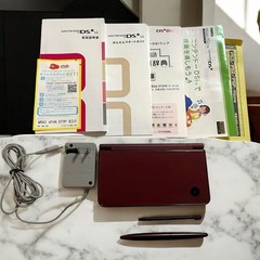 Nintendo DSi LL Console Wine Red Tested Works Great Japan Used Excellent