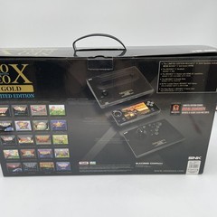 SNK NEO GEO X GOLD Limited Edition Console Complete Box From Japan