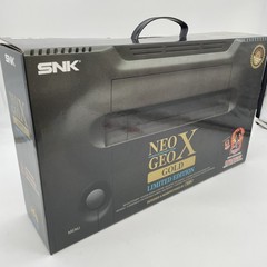 SNK NEO GEO X GOLD Limited Edition Console Complete Box From Japan