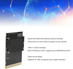 Black Gold GrafX 1000 in 1 Game Cartridge for Retro Consoles – 8GB, Expandable