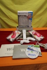 🎮 Nintendo Wii Console Bundle Wii Sports Controllers Nunchuks Pink WiiU 🔥