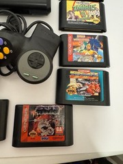 Original Sega Genesis 1601 16-Bit Console Bundle 2 Controllers 13 Games -Works
