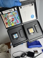 Nintendo DS NTR-001 w Box Charger Mario Party Yoshi’s Island & More TESTED/WORKS