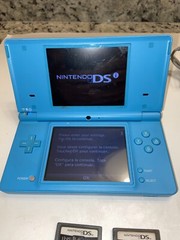 Nintendo DSi Handheld Game Console – Blue w/ 4 Games, Charger + Case + Stylus.