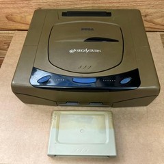 Sega Saturn HST-3200 Gray Console 2Controllers 8games tested working s2082M