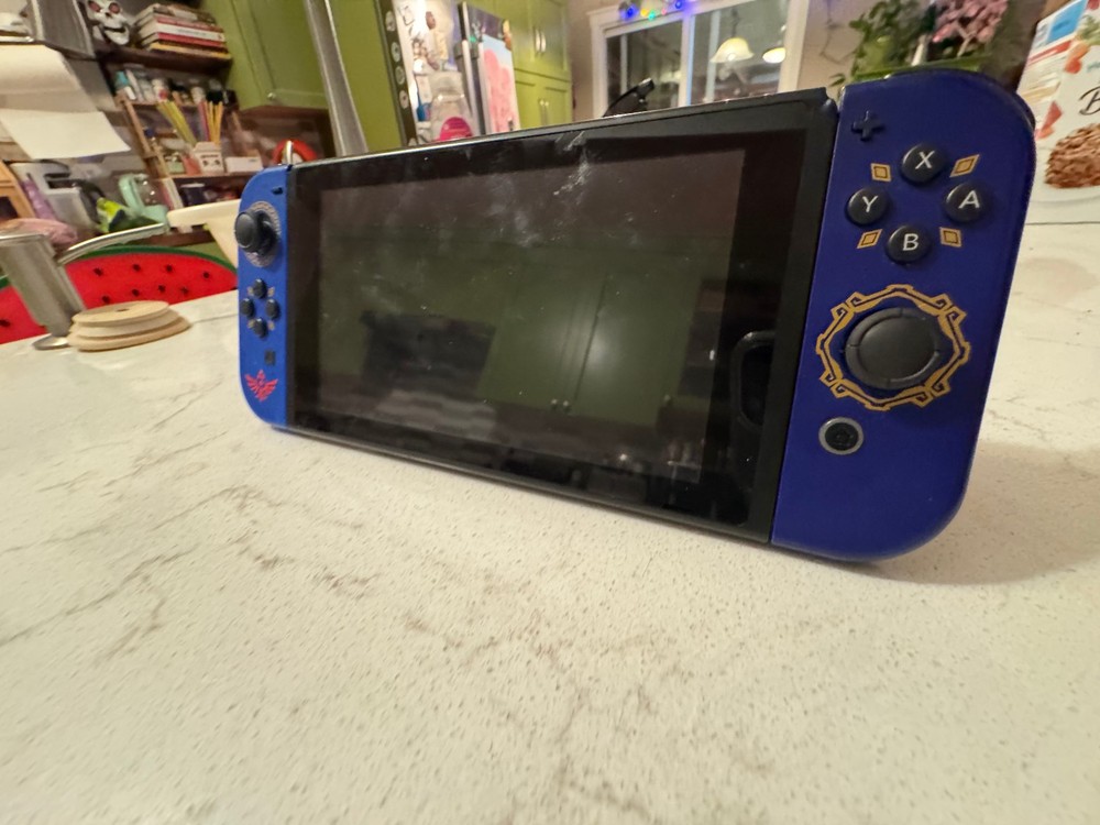 Nintendo Switch Console with Zelda Skyward Sword Joy Cons