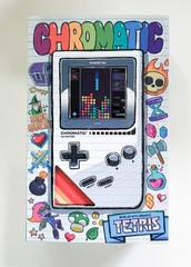 ModRetro Chromatic 1st Edition Inferno Orange w/ Tetris Game.