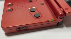 Nintendo GBA SP Gameboy AGS-001 Flame Red w/ Charger, Game, Case – Works Tested