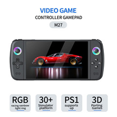 M27 Portable Handheld Game Console 128G, Retro Video Gaming Console with Built-I