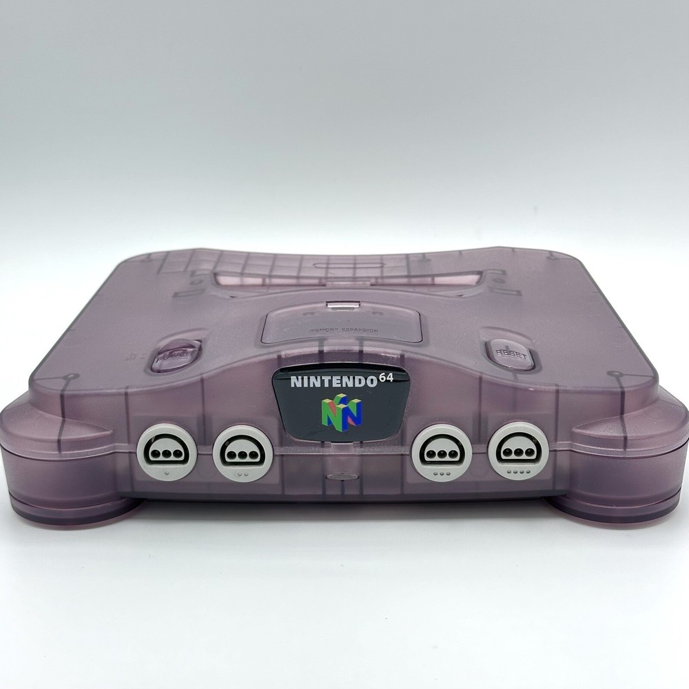 NEW Nintendo 64 N64 Limited Clear Atomic Purple Custom Console Only Funtastic