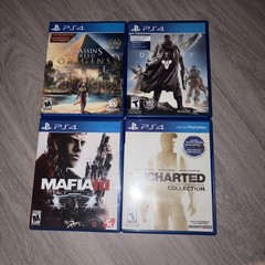 PS4 Pro 1TB With 4 Games, Controller and 4tb Hard Drive