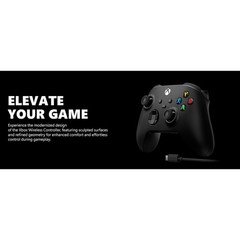 Microsoft Xbox Wireless Gaming Controller (2025) with USB-C Cable, Carbon Black