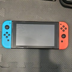 Nintendo Switch 32GB Console Neon Red/Blue Joy-Cons Dock Grip Case 2017