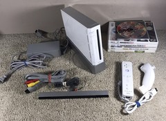 Nintendo Wii White Console w/ Controller, 6 Games, Cables Tested/Works