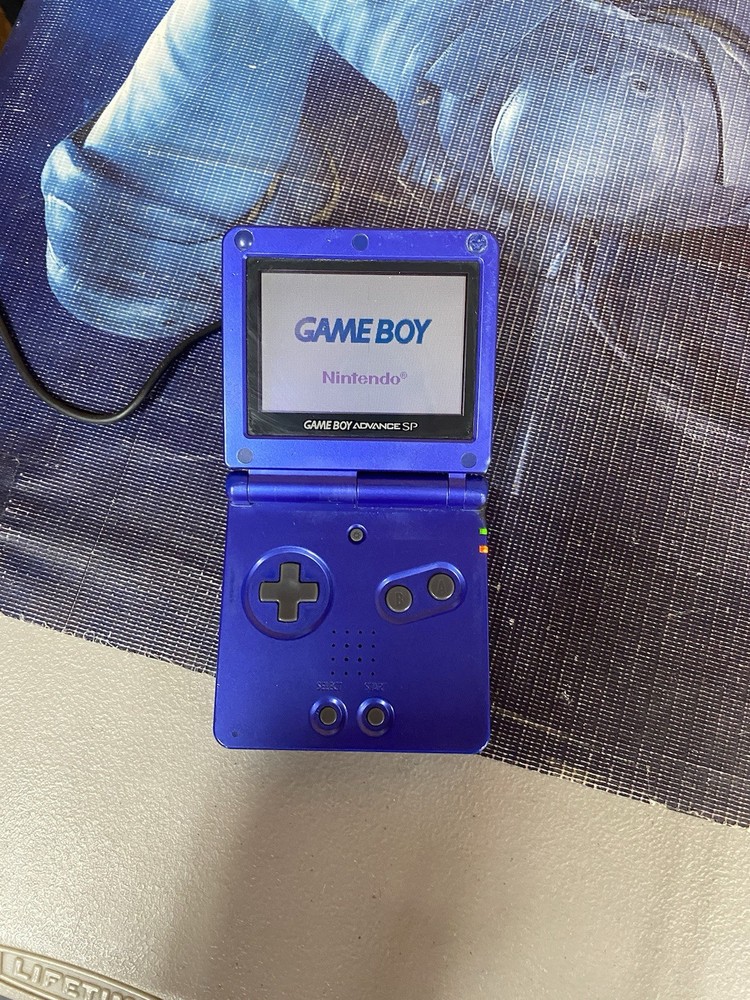GBASP001042 Nintendo Game Boy Advance sp – Blue (AGS-001) No Charger Or Game