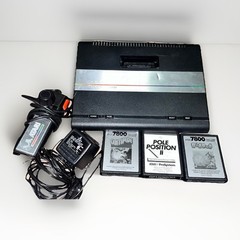 Atari 7800 ProSystem Console Bundle Tested Working Controller Plays Atari 2600