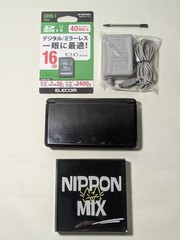 [ Ships in 1 Day ] Nintendo 3DS Cosmo Black Japan Ver. Good Condition w/charger