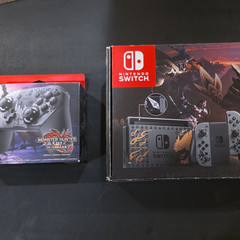 Nintendo Switch Monster Hunter Rise Edition 32GB 720p Bundle With Pro Controller