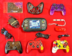 4 Nintendo Switch Controllers & Misc. Accessories – Cords, Charger, Etc. Pikachu
