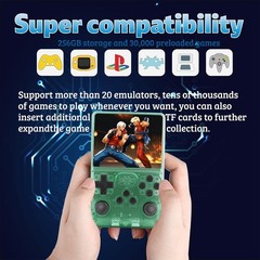 R40S Retro Game Console – 3.5 Inch IPS Screen, 256G Extra Large Memory, Porta…