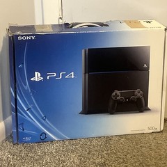 Sony Playstation 4 Ps4 Jet Black 500 GB In Original Box W Controller See Pics
