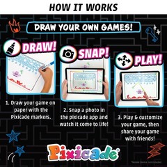 Pixicade! Turn Drawings Into Playable Video Games! | Doodle & Draw, Snap Play…