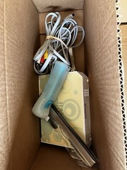 Wii Console RVL-001 GameCube Comp – Bundle: Controller, Nunchuck, Cords, Game