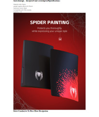 Spiderman ABS Plastic Premium Skin Shell Case for PlayStation PS5 Disc version