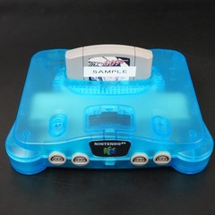 Nintendo 64 N64 Ice Blue Replacement Shell Console NUS-001 (JPN) REGION FREE