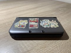 0858 Nintendo 3DS LL Silver Black Normal TESTED
