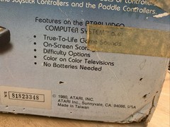 Vintage Atari CX-2600A Video Game Console Joystick Paddles-Original Box-Games 19