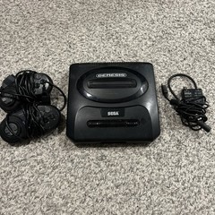 Sega Genesis 2 Console Cable Controllers