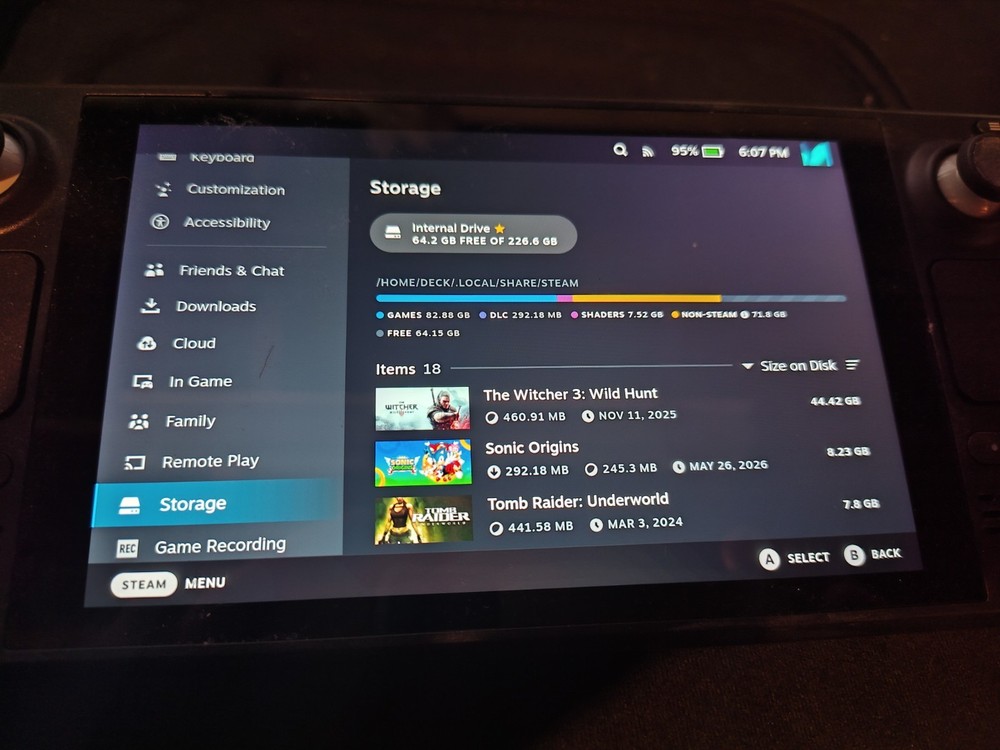 Valve Steam Deck 256GB Black Console
