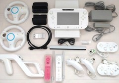 Nintendo Wii U 32GB White Console Controller 26 Game Bundle Set Japan Tested