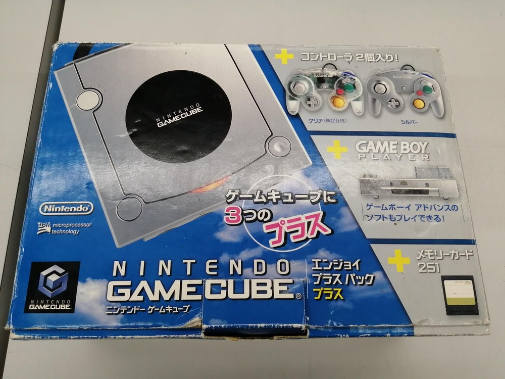 Nintendo GameCube Enjoy Plus Pack Silver DOL-S-PLR Console Boxed 5.9×6.3×4.3 in
