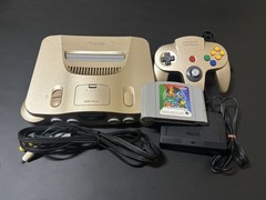 Nintendo 64 N64 Console Gold Controller Tested Working Pokemon Stadium 0