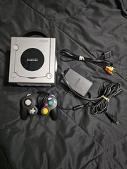 Platinum Gamecube With 3rd Party Cords And Controller