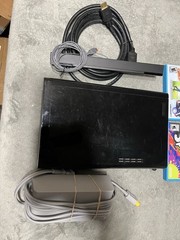 Nintendo Wii U Video Game Console Only Black Plus Two Games Power Cord