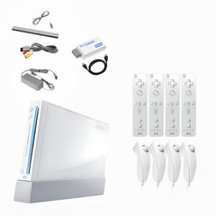 Nintendo Wii Console HDMI + Pick 1-4 Remotes wii Sports Mario, etc, Authentic