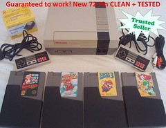 Nintendo NES Console System RESTORED Bundle Fun Game Lot Super Mario 1 2 3 Yoshi