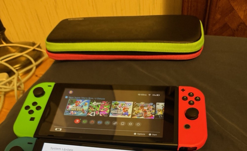 Nintendo Switch Console Neon Pink & Green Joy-Con Wi-Fi USB-C Multicolor