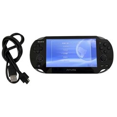 PS Vita Crystal Black PCH 1000 ZA01 w/Charger