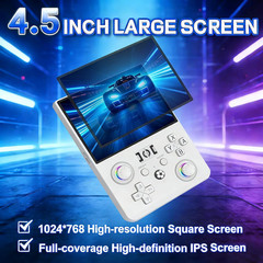 R36MAX 2 Retro Handheld Game Console, 4.5 Inch IPS HD Screen Portable Retro Game