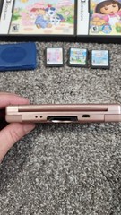 Nintendo DS Lite Metallic Rose Pink Console Bundle Hello Kitty Bag & 11 Games